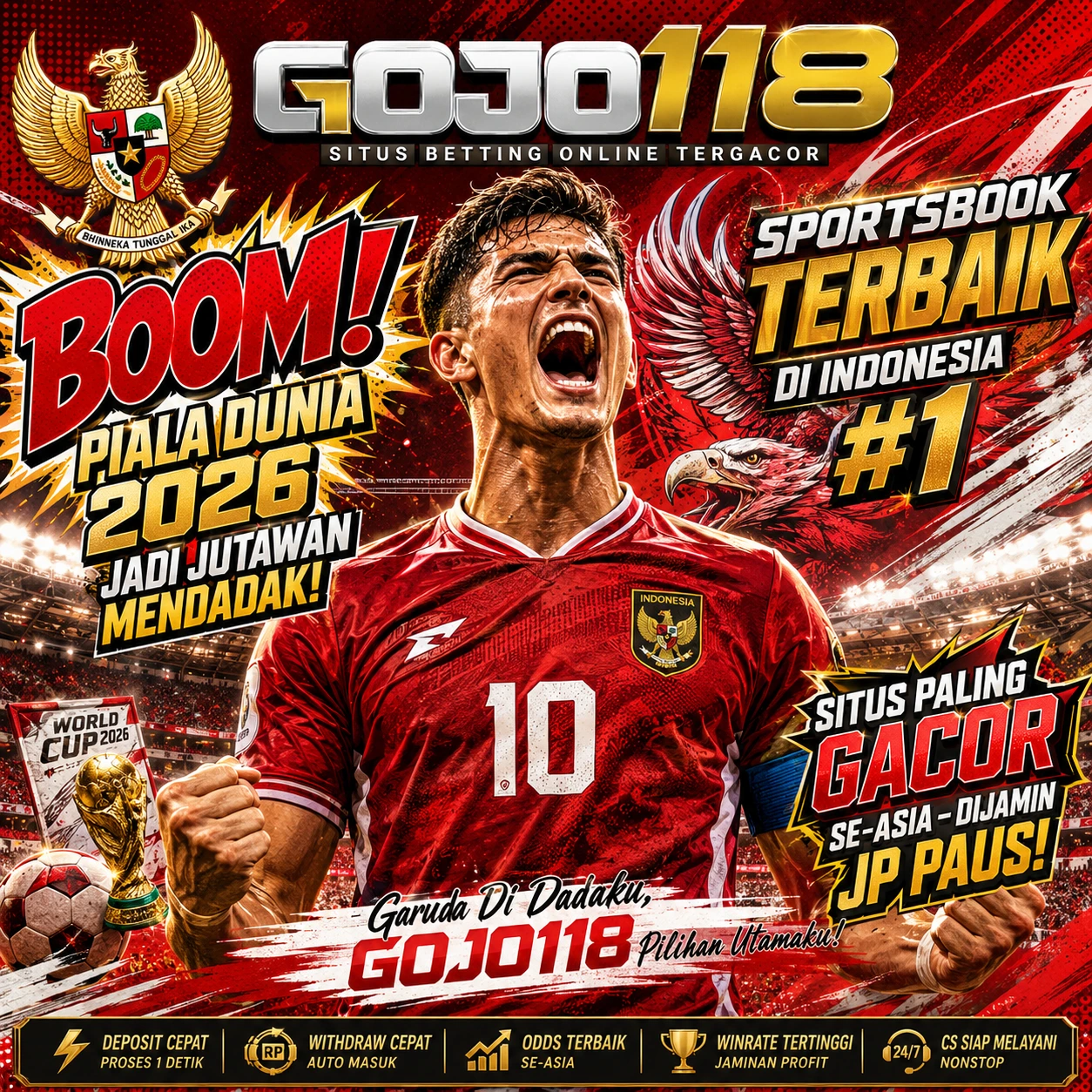 GOJO118: Bandar Resmi Bola Sbobet88 & Mix Parlay Terbaru 2026 Paling Jitu